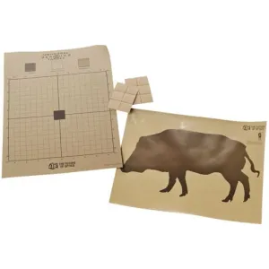 American Tech Network ACMKIRTGBR Training Thermal Target Boar 30\" x 24\" Brown Includes 12 Plasters 2 Targets
