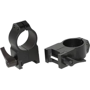 Warne 203LM Quick Release Maxima/Magnum Extra High 1\" Diameter Matte Black