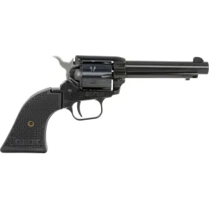 Heritage Mfg RR22B4PG Rough Rider 4.75\" 6rd, Black Cerakote, Black Polymer Grip Revolver