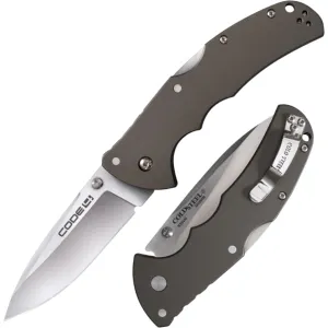 Cold Steel Code-4 Spear Point Lockback Knife Gray - 3-1/2\" Blade Satin