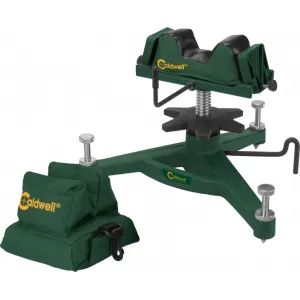 Caldwell 383640 Rock Front Shooting Rest Padded Rear Filled Canvas Bag Combo Green