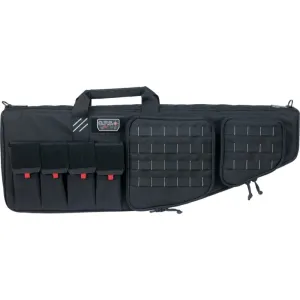 GPS Bags GPST32ARB Tactical AR Case 32\" Black 1000D Nylon with Mag & Storage Pockets, Lockable Zippers, External Handgun Pocket & DuPont Teflon Coating