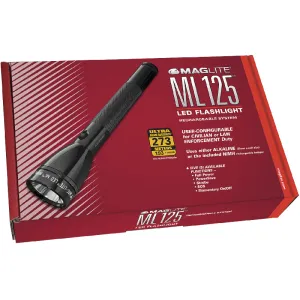 Maglite ML125SS014 ML125 LED 193 Lumen w/Battery/Charger