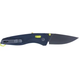 S.O.G SOG-11-41-03 Aegis AT 3.13\" Folding Drop Point Plain Black TiNi Cryo D2 Steel Blade/Indigo w/Acid Accents GRN Handle