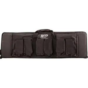 Battenfeld M&P Accessories 110025 Pro Tac 42\" Black Nylon with Full Length External Pocket & 6 Magazine Pouches Includes Padded Shoulder Strap