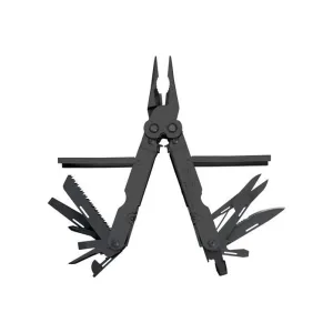 S.O.G SOG-B61N-CP Powerlock Black Oxide 420 Stainless Steel 7\" Long Features 18 Tools w/Sheath