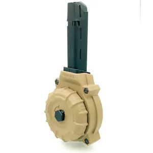 ProMag DRM-A11 Drum Magazine For Glock 17/19 - 50rd FDE - DRM-A11-FDE