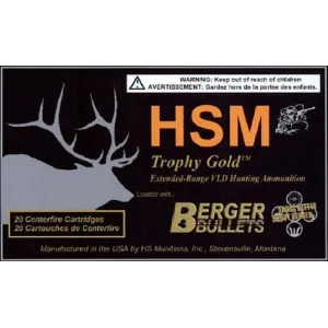 Hunting Shack BER300RUM168 Trophy Gold 300 RUM Boat Tail Hollow Point 168 GR - 20rd Box