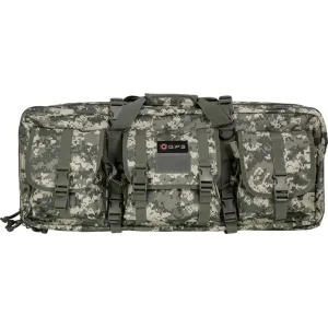 GPS Bags GPSDRC28ACU Double A-TACS AU 600D Polyester with 2 Padded Pistol Sleeves, Molle Webbing & Lockable Zippers 28\" L x 12.75\" H x 9\" W Exterior Dimensions