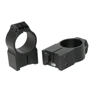 Warne 2R7M Ruger Ring Set 1\" Dia M77/Hawkeye/Super Redhawk High Steel Matte Black