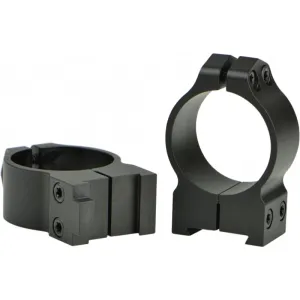 Warne 14B1M Maxima Grooved Receiver Ring Set Fixed For Rifle CZ 527 Dovetail 30mm Tube Matte Black Steel