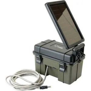 HME 12VBBSLR Trail Camera Solar Auxiliary Power Pack 12V Solar Power Pack 6 mAh