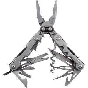 S.O.G SOG-PL1001-C PowerLitre Stonewashed 5Cr15MoV Stainless Steel 5.10\" Long Features 19 Tools
