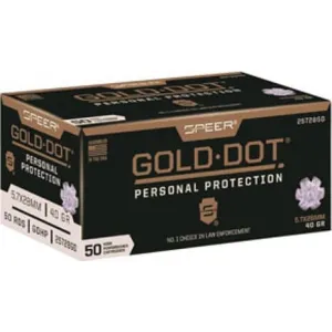 Speer Ammo 25728GD Gold Dot 5.7x28mm 40 gr Hollow Point (HP) - 50rd Box