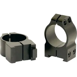 Warne 1BM Maxima Scope Ring Set Fixed For Rifle CZ 550/557 Dovetail Medium 1\" Tube Matte Black Steel