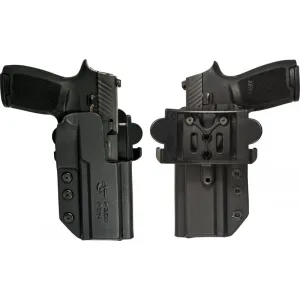 Comp-Tac C241SS165RBKN International OWB Black Kydex Belt Slide/Paddle Fits Sig P226 w/Rail/RX/MK25 9/40