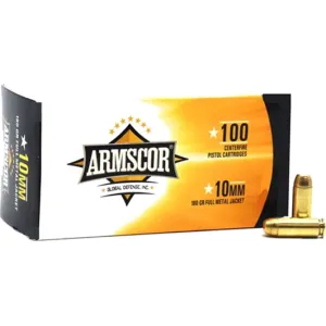 Armscor 50440 Pistol Value Pack 10mm Auto 180 gr Full Metal Jacket (FMJ) Value Pack - 100rd Box