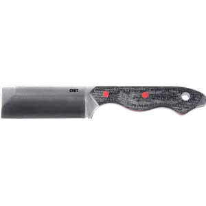 CRKT 4037 Razel 2.97\" Fixed Plain Satin D2 Steel Blade/Weathered Resin Infused Fiber Handle Includes Sheath