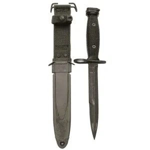 M7 Bayonet with M8A1 Scabbard- Very Good to Excellent Condition, Fits M16\'s, M4\'s , AR-15\'s, Galil\'s, Gallants W / Bayonet Lugs, Etc.