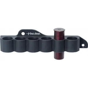 TacStar 1081210 Slimline SideSaddle Shotshell Carrier #6 Shot 12GA Mossberg 500/590 Black Aluminum/Rubber