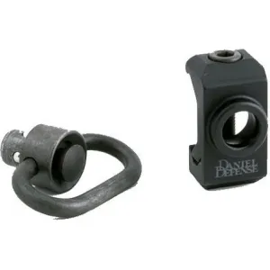 Daniel Defense 0302130029 Rail Mount Swivel Attachment 1.25\" Quick Detach with Push Button Black Anodized