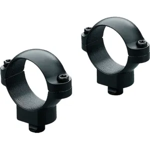 Leupold 49933 Quick Release Scope Ring Set Dual Dovetail High 30mm Tube 0 MOA Matte Black Steel