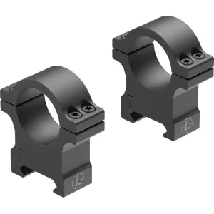 Leupold 180945 Open Range Cross-Slot Scope Ring Set High 1\" Tube Matte Black Aluminum