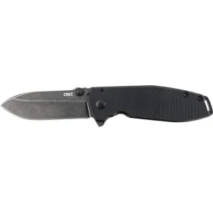 CRKT 2495K Squid XM 2.95\" Folding Drop Point Plain Stonewash D2 Steel Blade G10 Black/Stainless Handle
