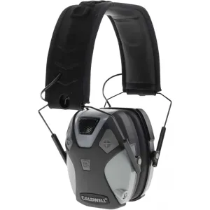 Caldwell 1099602 E-Max Electronic Hearing Muff 23 dB Gray/Black Ear Cup with Black Headband