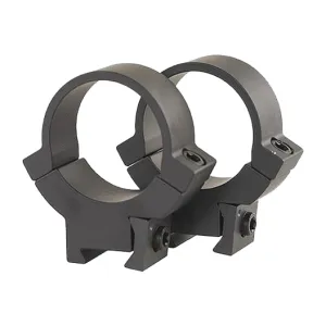 Warne 722M Maxima Scope Ring Set Fixed For Rimfire Rifles Dovetail High 1\" Tube Matte Black Steel