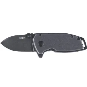 CRKT 2485K Squid Compact Folding Plain Stonewashed 8Cr13MoV SS Blade/Stainless Steel Handle Includes Pocket Clip