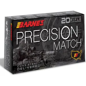 Barnes Bullets 30814 Precision Match 6mm Creedmoor 112 gr OTM Boat Tail - 20rd Box