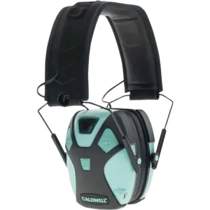 Caldwell 1101672 E-Max 23 dB Aqua/Black Ear Cup with Black Headband