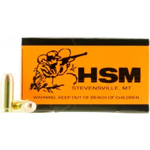 HSM Training 10mm Auto 180 gr FMJ 50 Rounds Brass Case