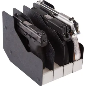 BenchMaster BMWRM14 WeaponRac Four Pistol Black Synthetic