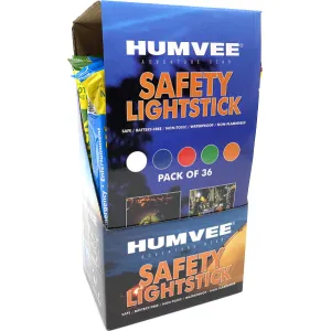CampCo HMV-6-DB36 Humvee 6 Safety Glow Sticks, Display of 36