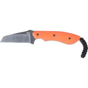 CRKT 2399 S.P.I.T. 2.29\" Fixed Plain Satin Stonewashed 8Cr13MoV SS Blade/Orange G10 Handle Includes Sheath