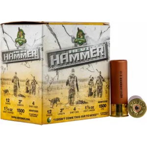 HEVI-Shot HS28004 Hevi-Hammer 12 Gauge 3\" 1 1/4 oz 4 Shot - 25sh Box
