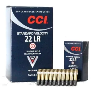CCI Standard Velocity .22 LR 40 GR LRN Bullet Ammo - 500rd Brick