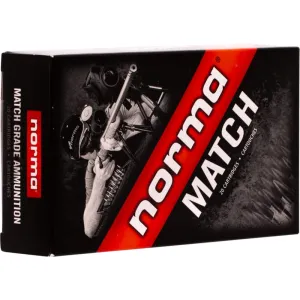 Norma Ammunition (RUAG) 10166312 Match Hybrid Target 6.5 Creedmoor 130 gr Hollow Point Boat-Tail (HPBT) - 20rd Box