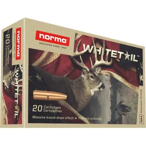 Norma Ammunition (RUAG) 20169562 Whitetail 270 Win 130 gr Pointed Soft Point (PSP) - 20rd Box