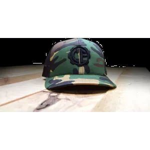 Classic Firearms Trucker Hat - Military Green Camo/Black
