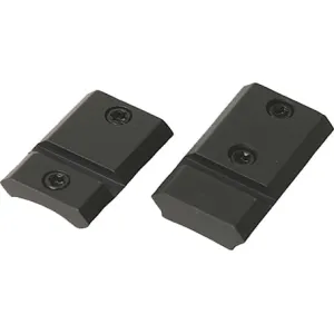 Warne M888875M 2-Piece Weaver Style Base Weatherby Standard Actions Matte Black