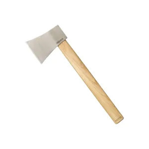 Cold Steel CS90AXFZ Competition Throwing Axe 4\" Blade 1055 Carbon Steel Blade American Hickory Handle 16\" Long Hatchet