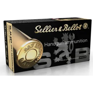 Sellier & Bellot SB357C Handgun 357 Mag 158 gr Semi-Jacketed Hollow Point (SJHP) - 50rd Box