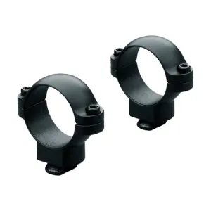 Leupold 49919 Dual Dovetail Scope Ring Set Dual Dovetail Super High 1\" Tube Matte Black Steel