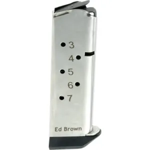 Ed Brown 847 OEM Full Size Mag Stainless Detachable 7rd 45 ACP for ED Brown 1911 Government