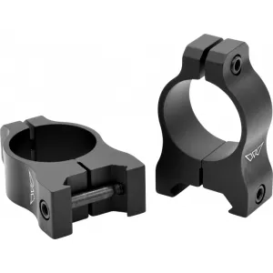 Warne V401M Vapor Scope Ring Set Fixed For Rifle Maxima/Weaver/Picatinny Medium 1\" Tube Matte Black Aluminum