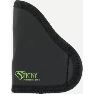 Sticky Holsters SM5MODLAS SM-5 Sub-Compact For Glock 42 with Laser Latex Free Synthetic Rubber Black w/Green Logo