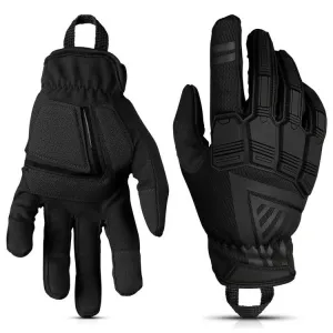 Glove Station Impulse Guard TPR Impact Resistant Tactical Gloves - Black - Large - GS-TKG126-LG-BLK